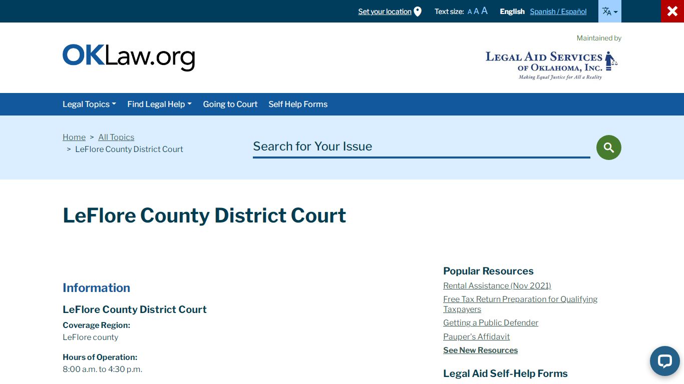 LeFlore County District Court - oklaw.org